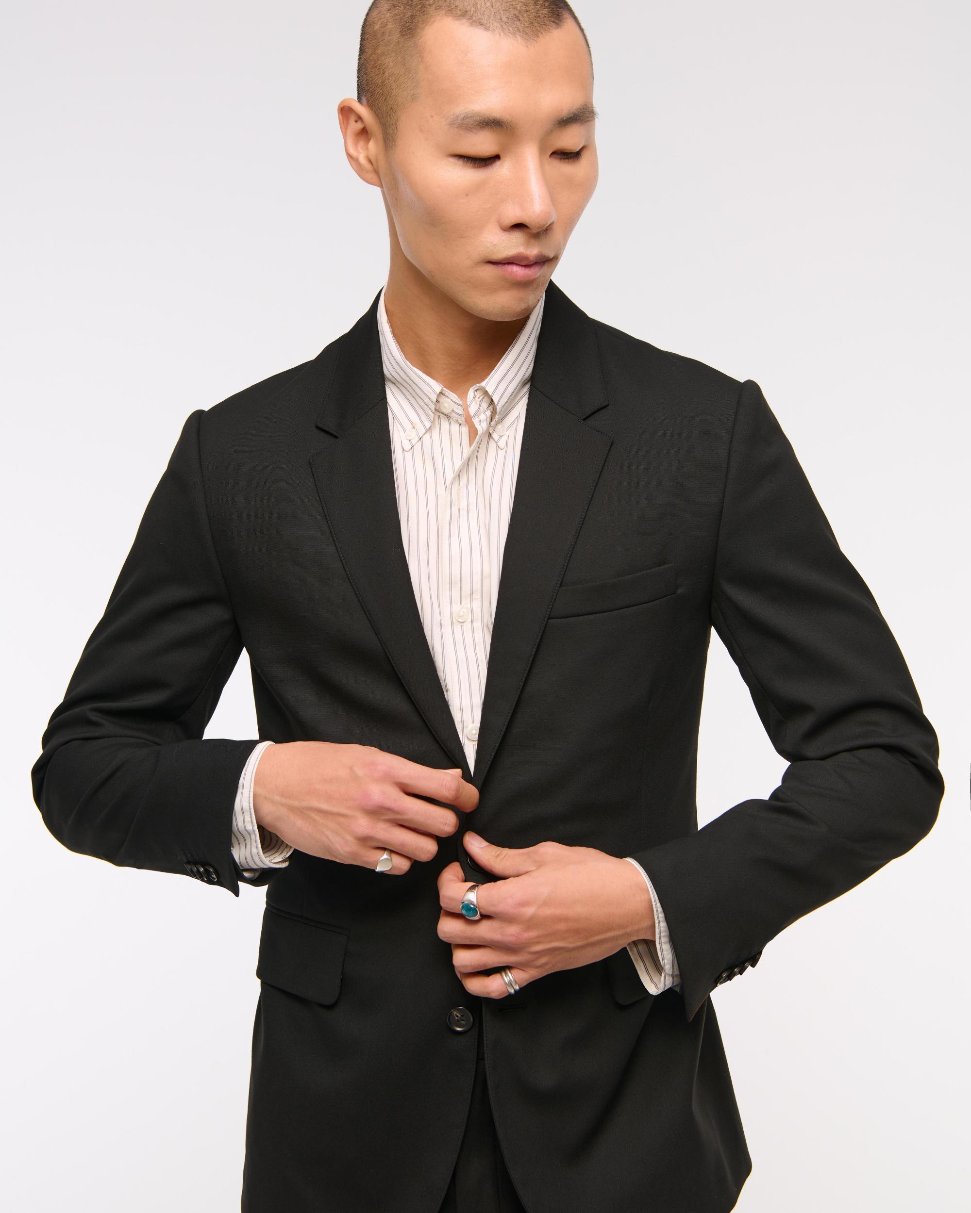 The A&F Collins Tailored Slim Blazer Product Image