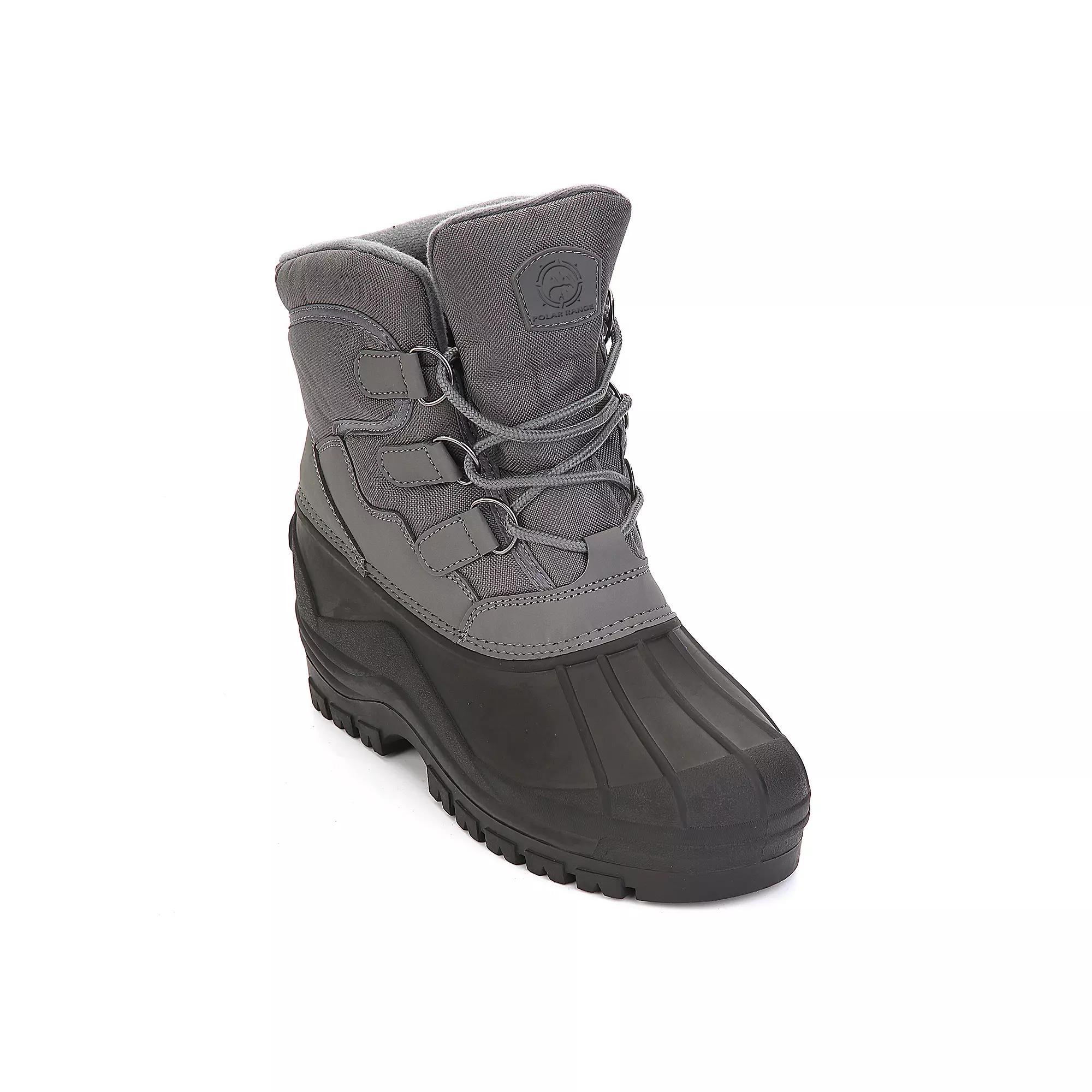 Polar Range Men's Snow Boots, Size: 11, Gray Product Image