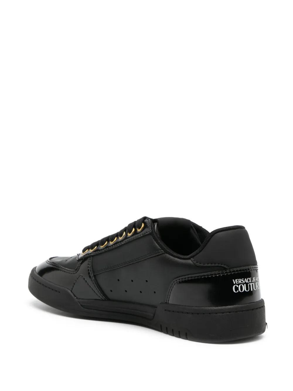 logo-debossed leather sneakers Product Image
