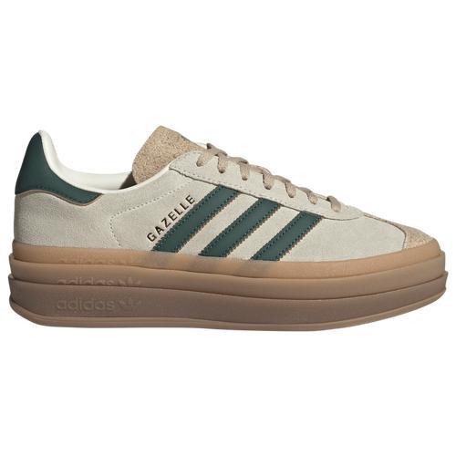 Womens adidas Gazelle Bold Athletic Shoe - Cream White / Collegiate Green / Magic Product Image