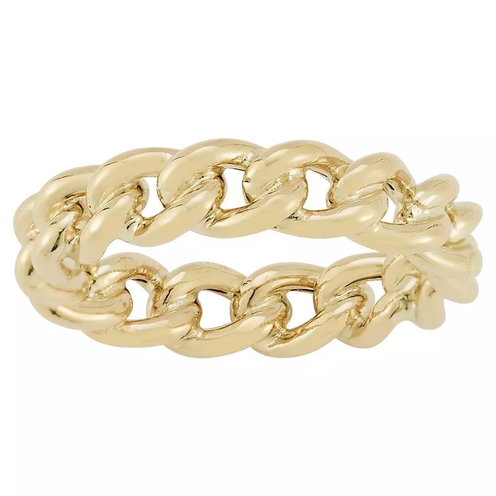 LUMINOR GOLD 14k Gold Curb Ring, Women's, Size: 7 Product Image