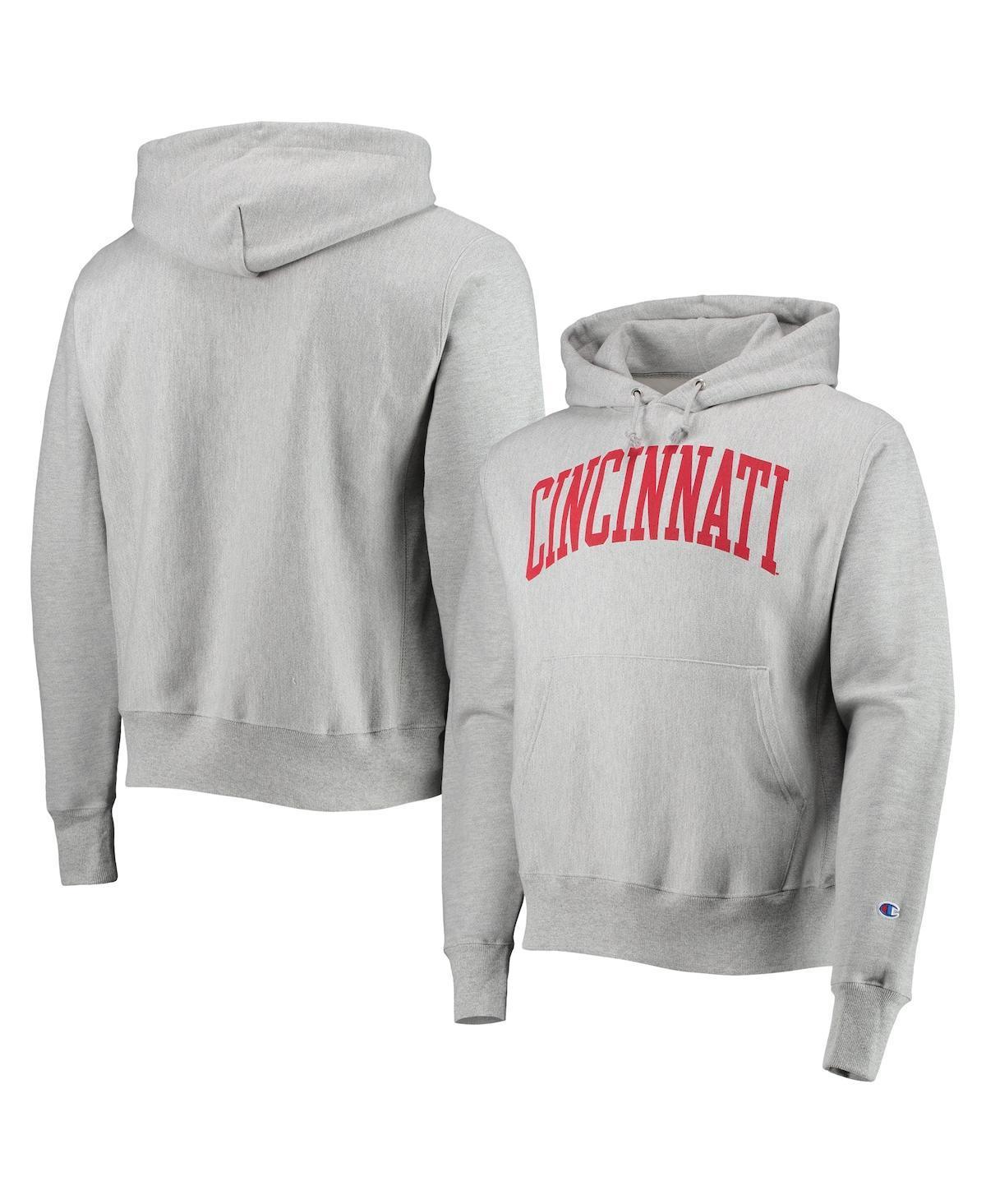 Mens Champion Heathered Gray Cincinnati Bearcats Cincy Arch Pullover Hoodie Product Image