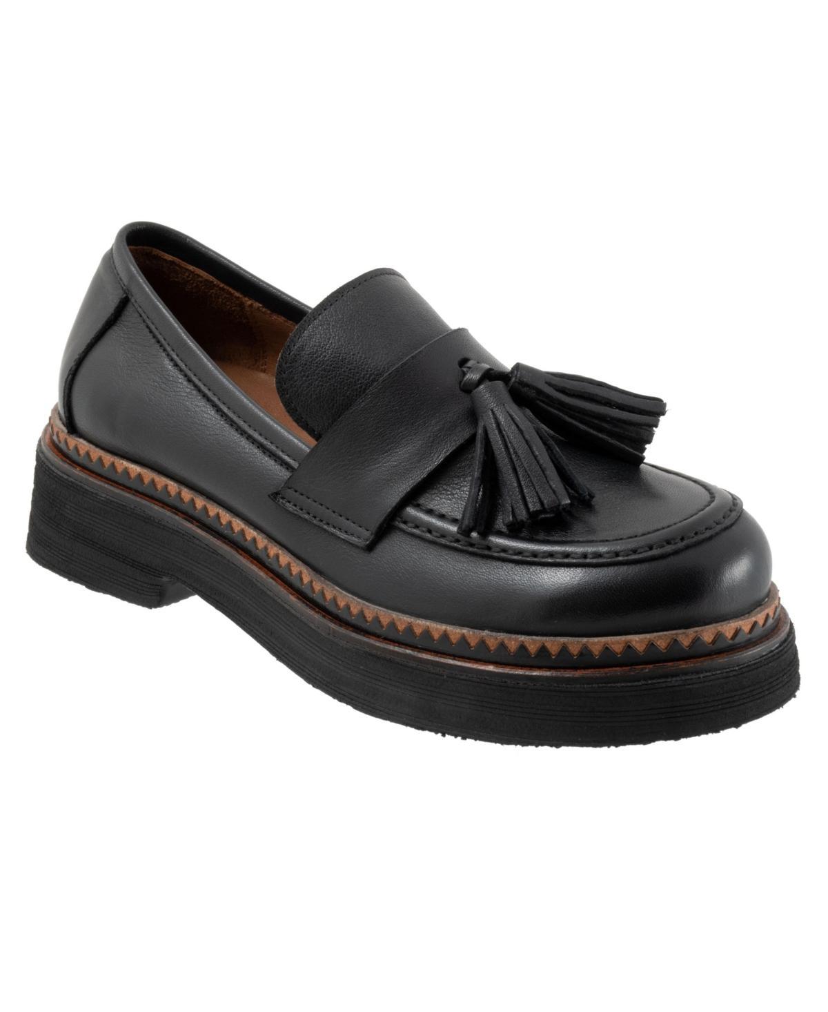 Bueno Gillian Leather Tassel Platform Loafers Product Image