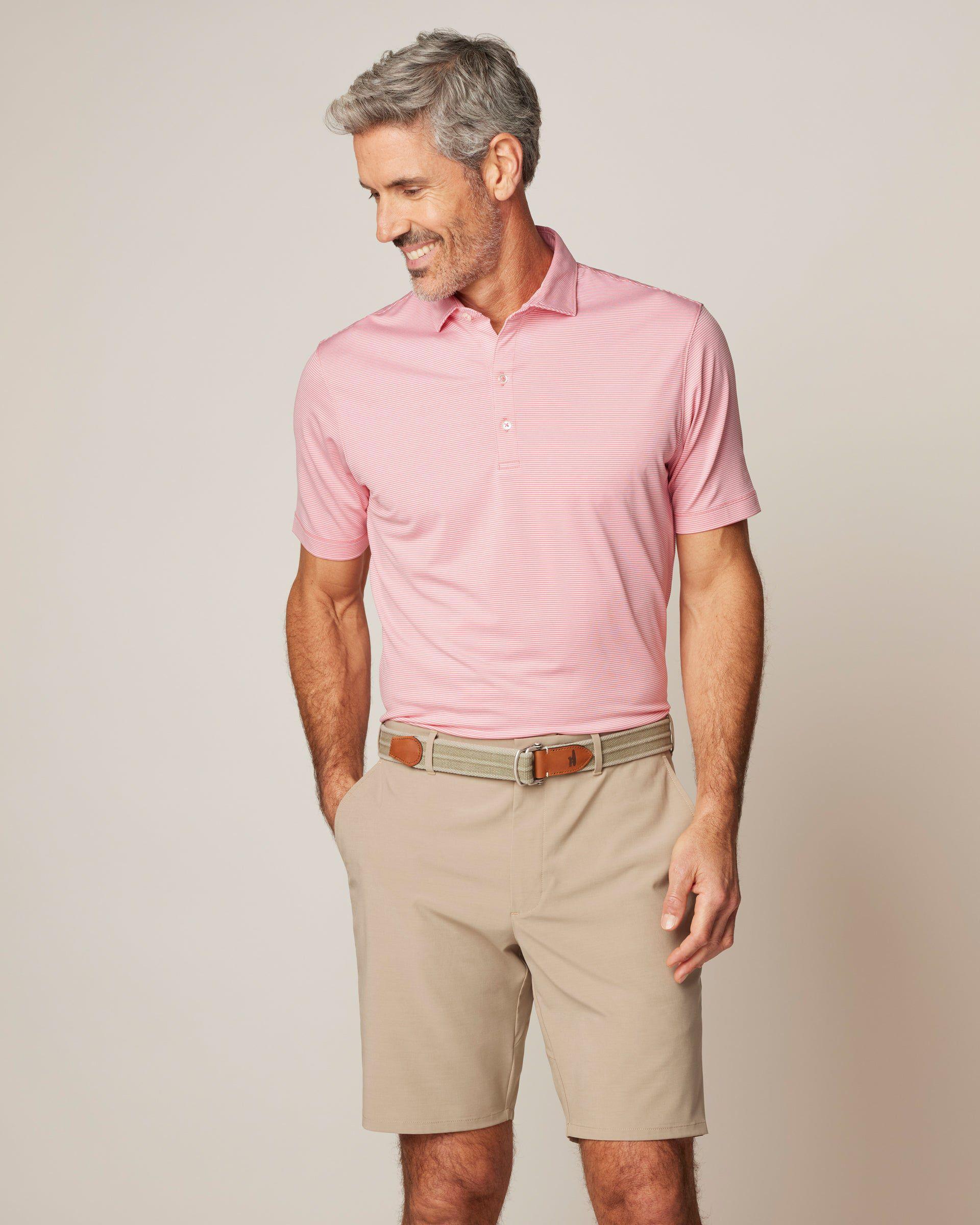 New York Rangers Lyndonn Striped Jersey Performance Polo Product Image