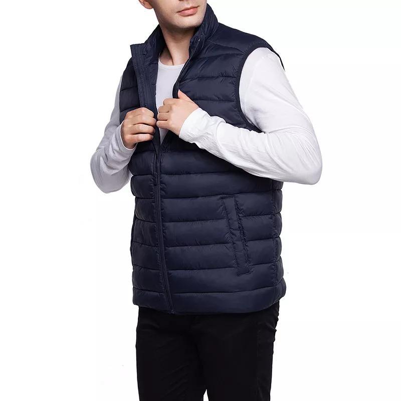 Men's Rokka&Rolla Lightweight Puffer Vest, Size: Large, Gray Product Image