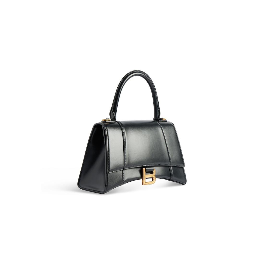 Women's Hourglass Handbag Small in Black Product Image