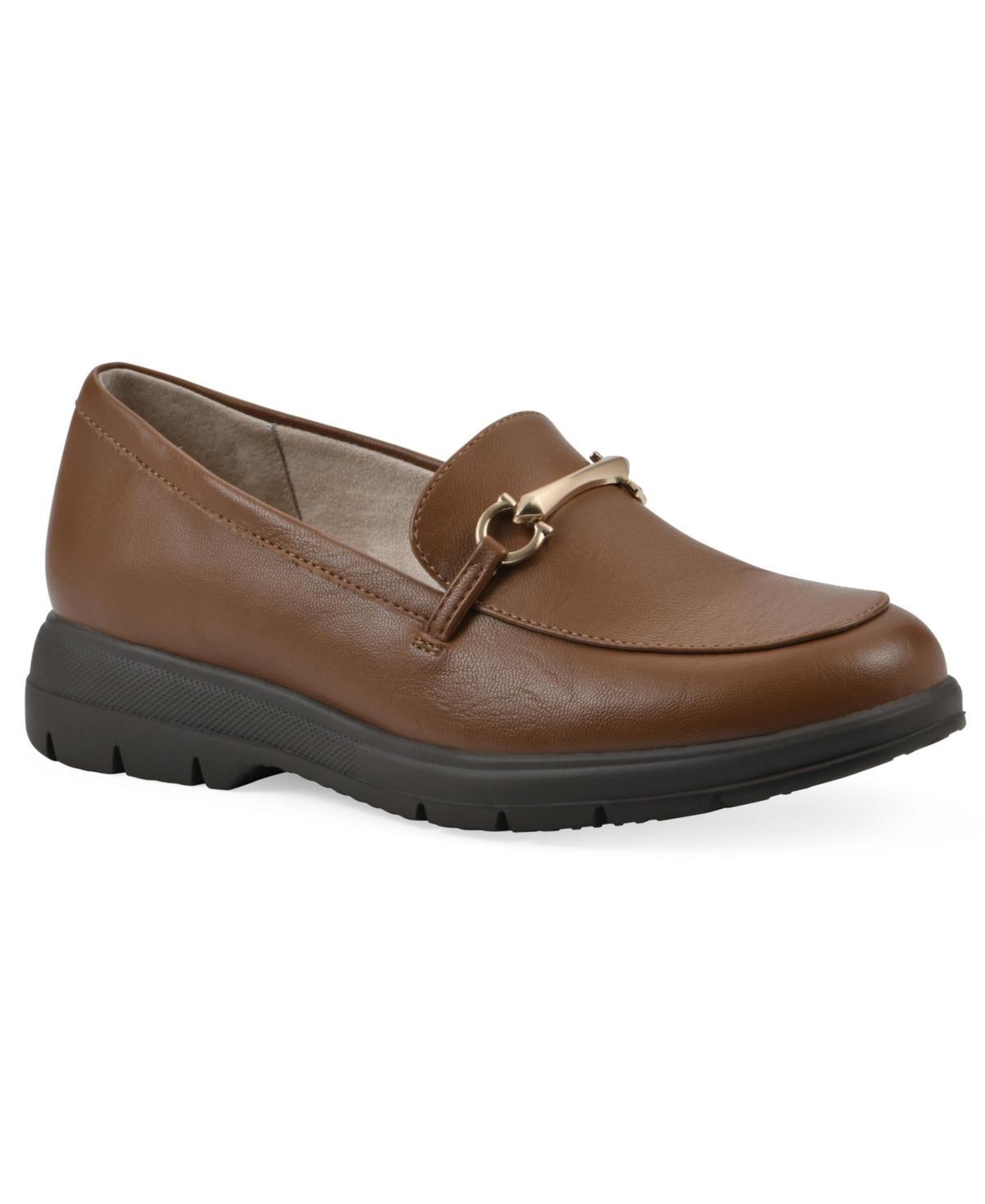 Cliffs by White Mountain Flow Womens Lug Sole Loafer Gold Grey Smo Product Image