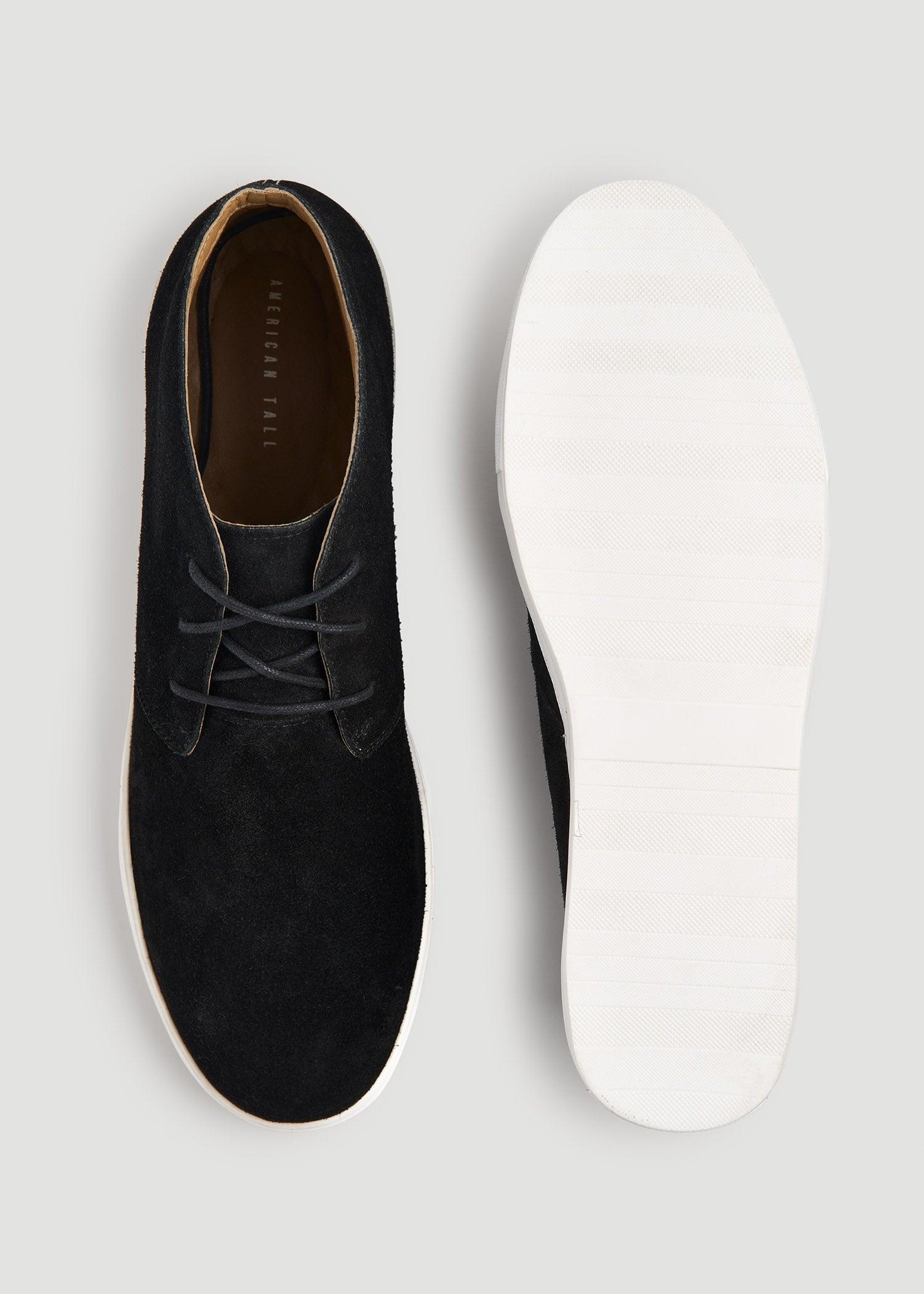 Chukka Sneaker Boots for Tall Men in Black Male Product Image