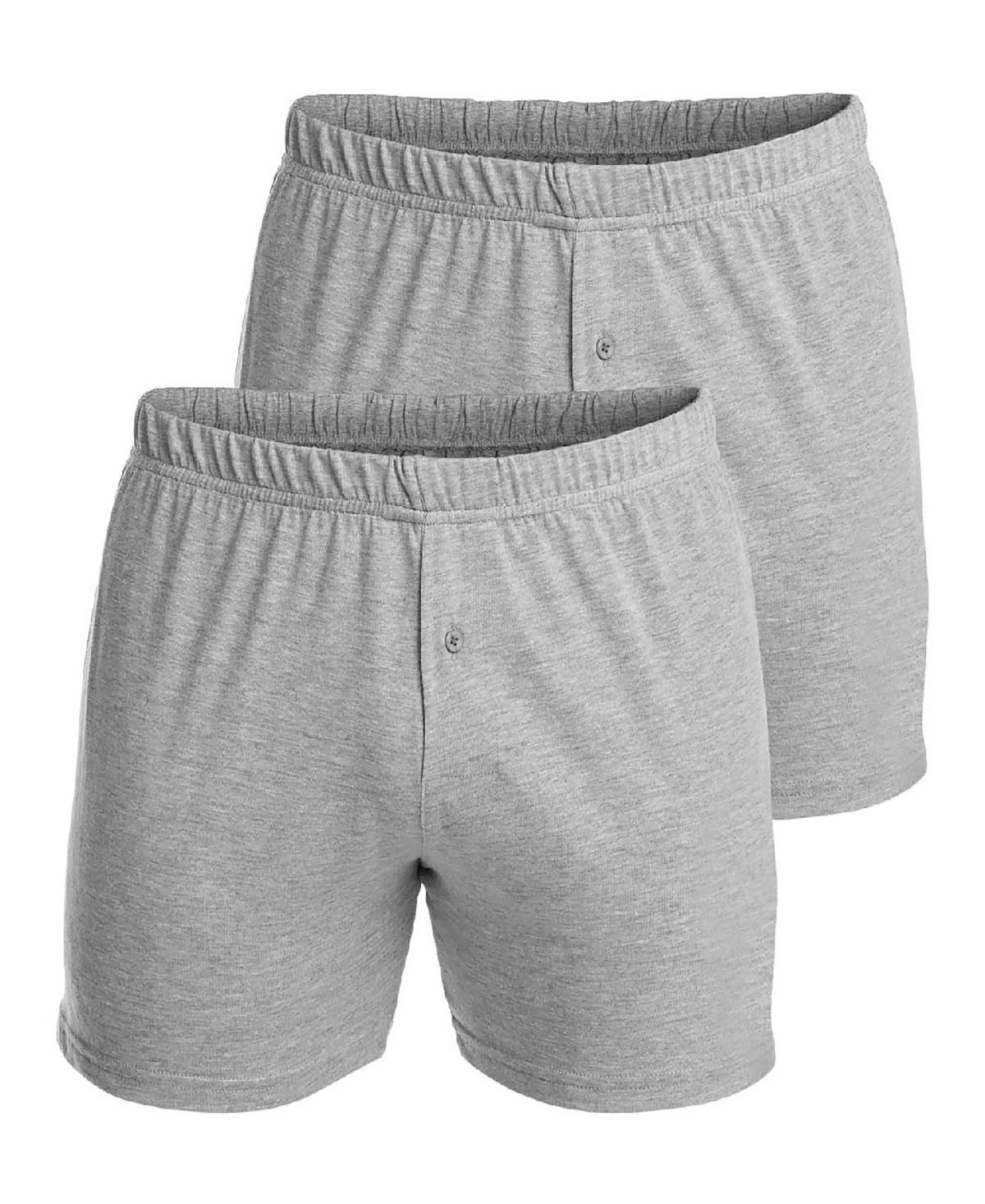 Stanfields Mens Premium Cotton Knit Boxers, Pack of 2 Product Image