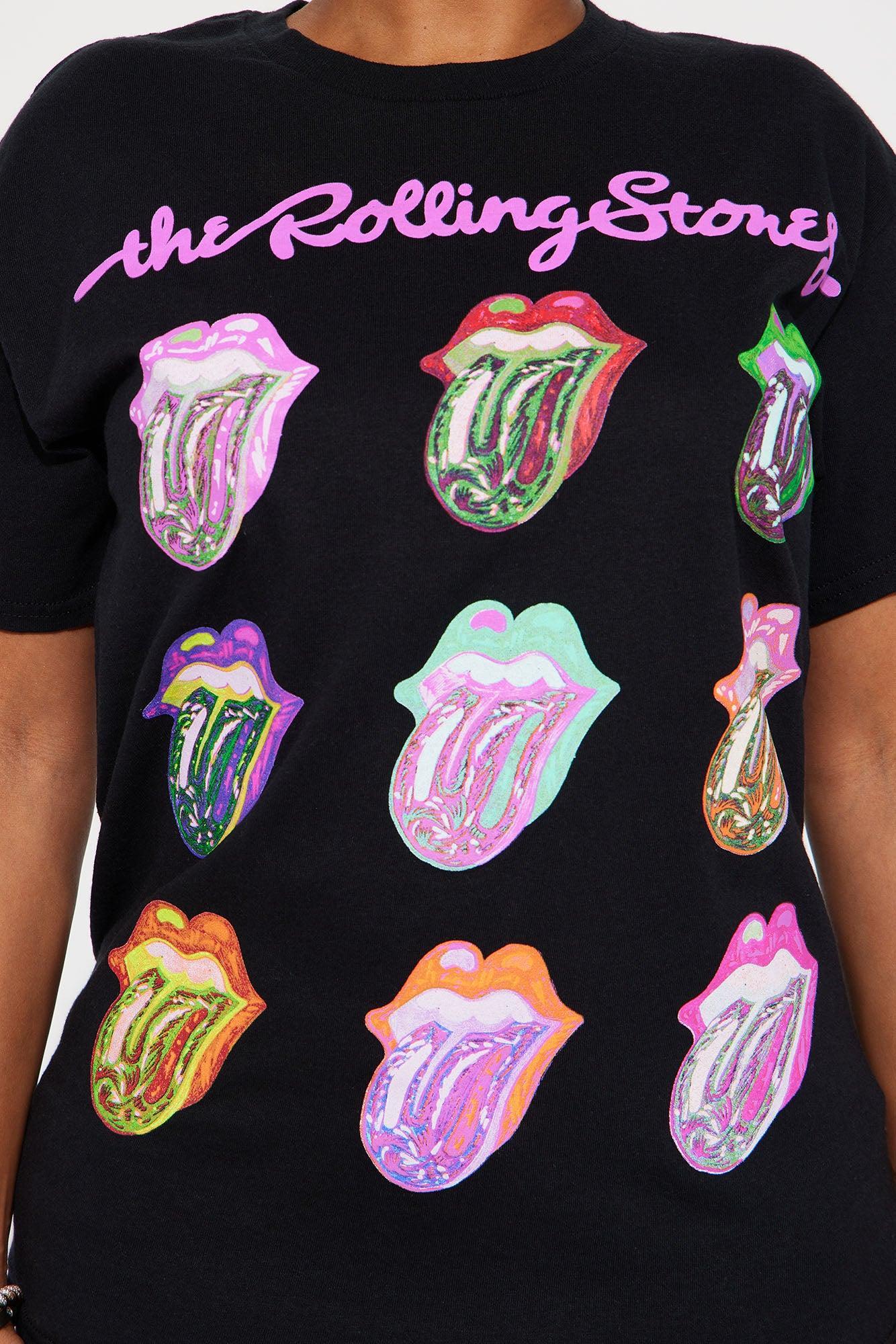 Want A Taste Rolling Stones Pop Art Tee - Black Wash Product Image