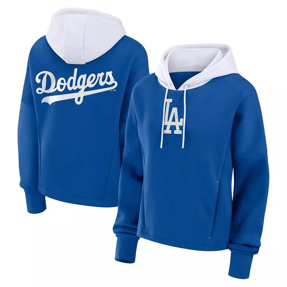 Women's Fanatics Royal Los Angeles Dodgers Oversized Legacy Favorite Spectator Pullover Hoodie, Size: 3XL, Blue Product Image