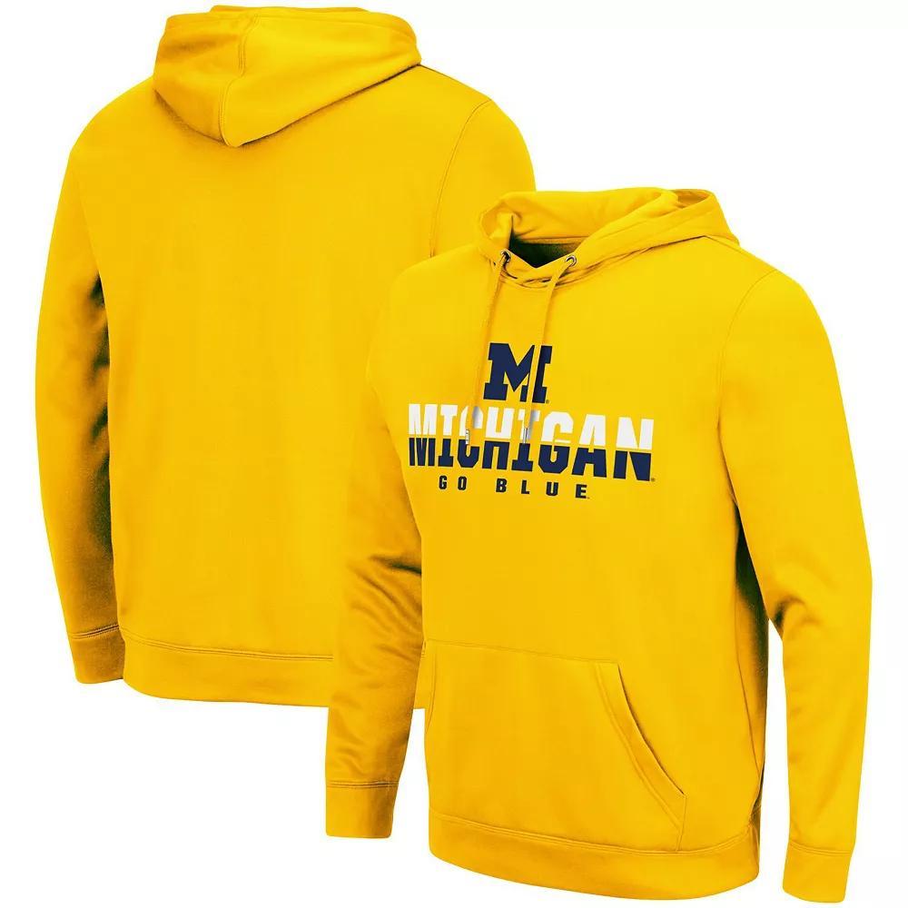 Men's Colosseum Maize Michigan Wolverines Lantern Pullover Hoodie, Size: Large, Gold Product Image