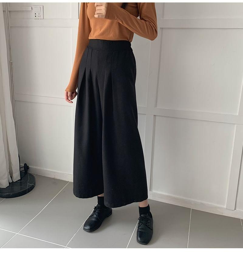 High Rise Wide Leg Slacks Product Image