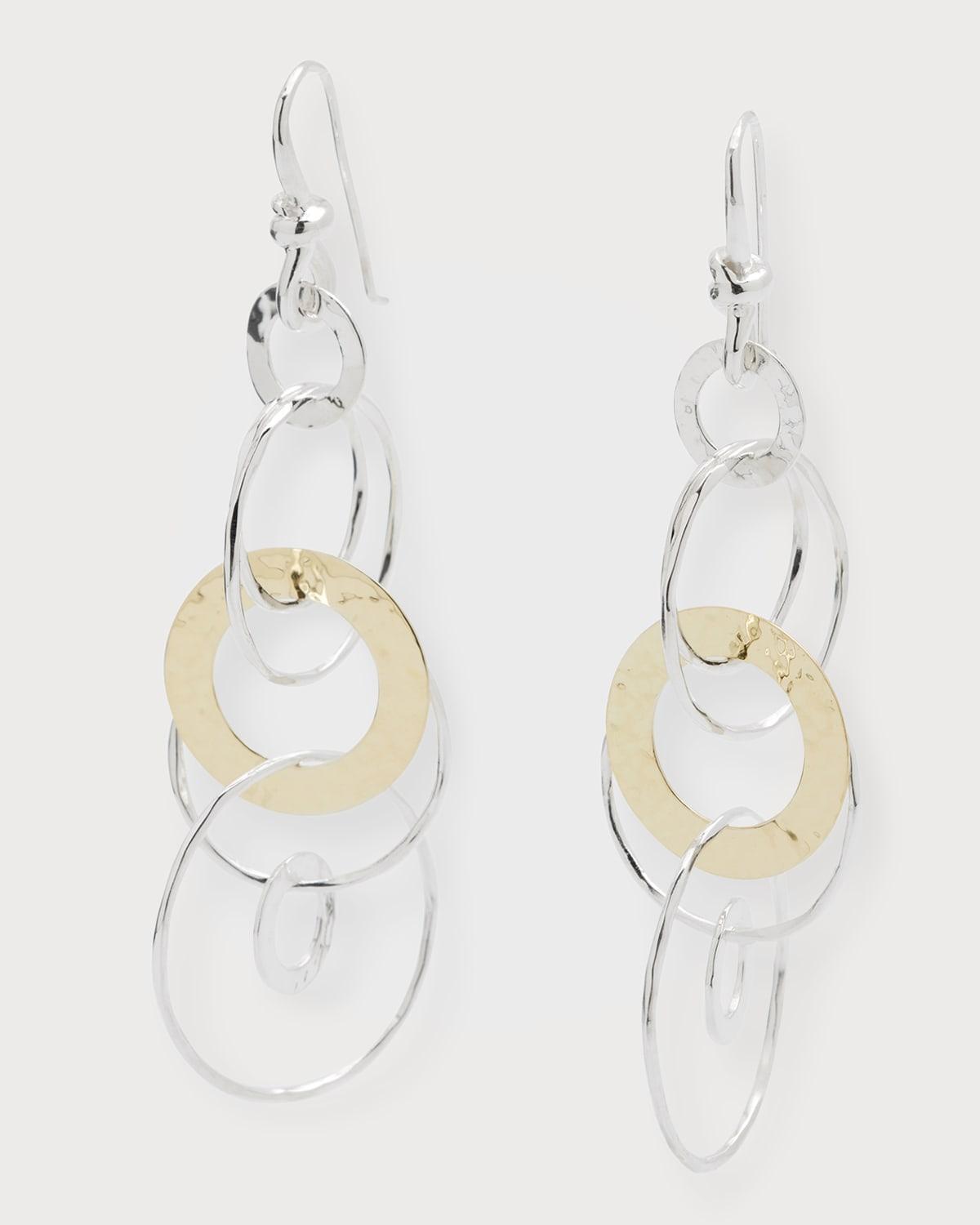 Womens Classico Chimera Two-Tone Hammered Jet Set Earrings Product Image