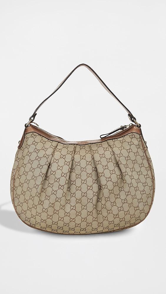 What Goes Around Comes Around Gucci Brown Canvas Sukey Hobo Bag | Shopbop Product Image