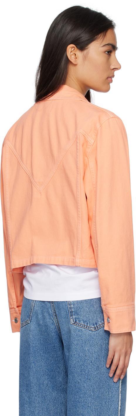 MSGM Cropped Cotton Denim Jacket In <p><strong>gender:</strong> Women Product Image