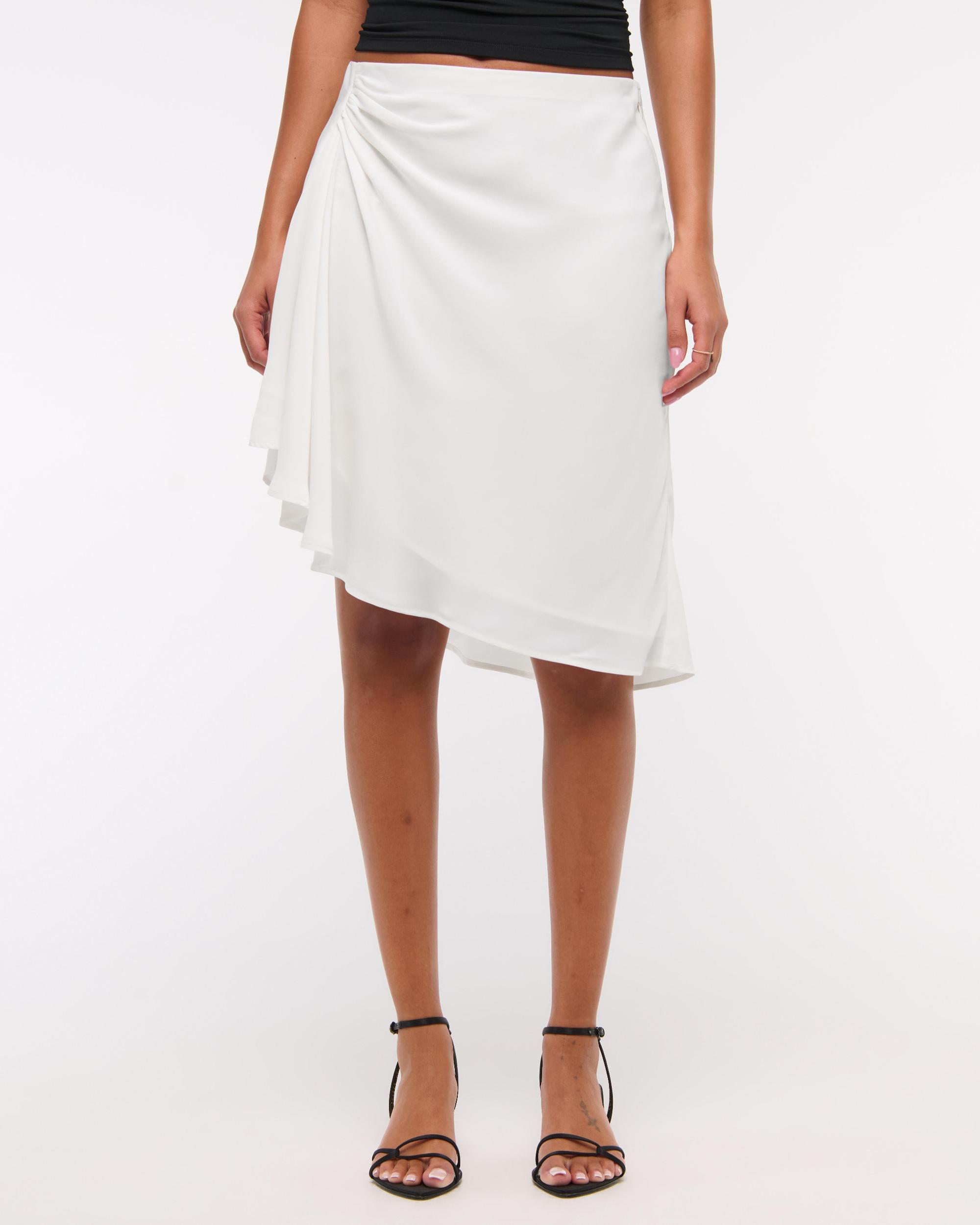 Low Rise Asymmetrical Hem Mini Skirt Product Image