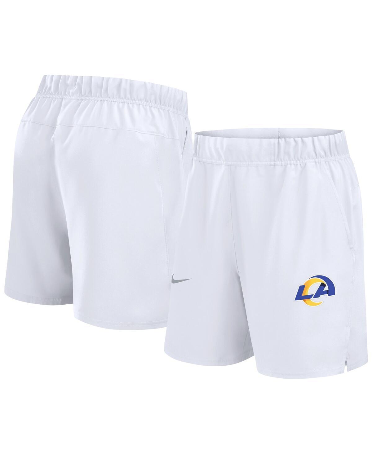 Men's Nike White Los Angeles Rams Blitz Victory Performance Shorts, Size: XL Product Image