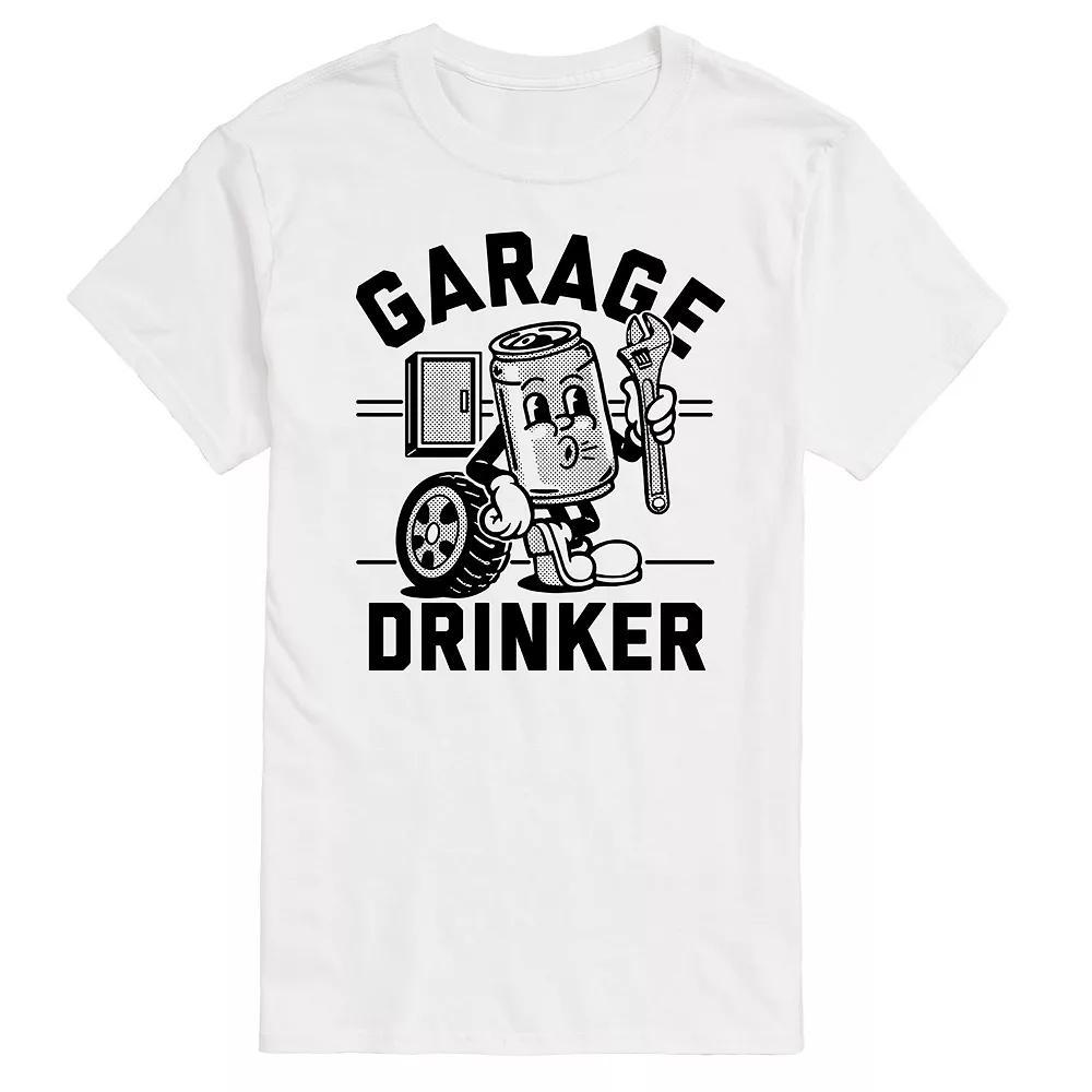 Big & Tall Garage Drinker Tee, Men's, Size: XXL Tall, Gray Product Image