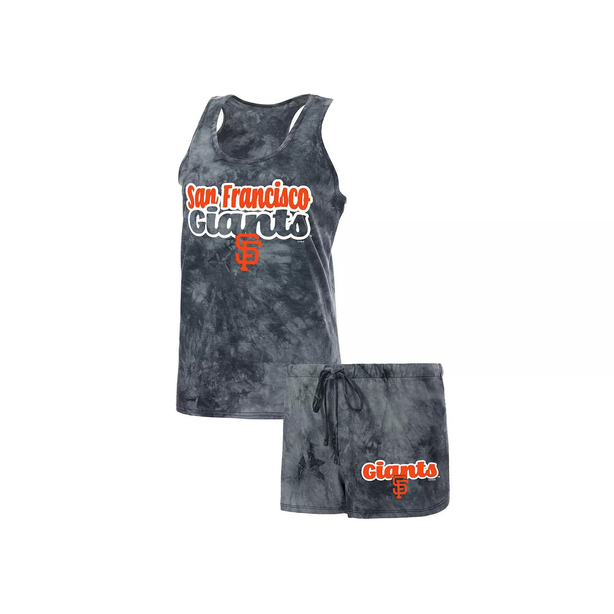 Women's Concepts Sport Charcoal San Francisco Giants Billboard Racerback Tank Top & Shorts Set, Size: XS Product Image