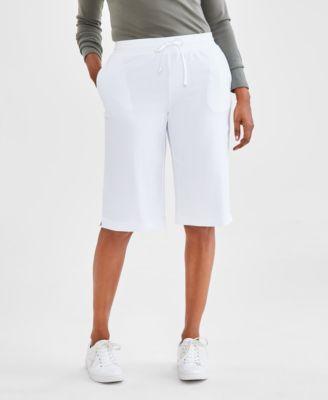 Style & Co Womens Mid Rise Sweatpant Bermuda Shorts, Created for Macys Product Image