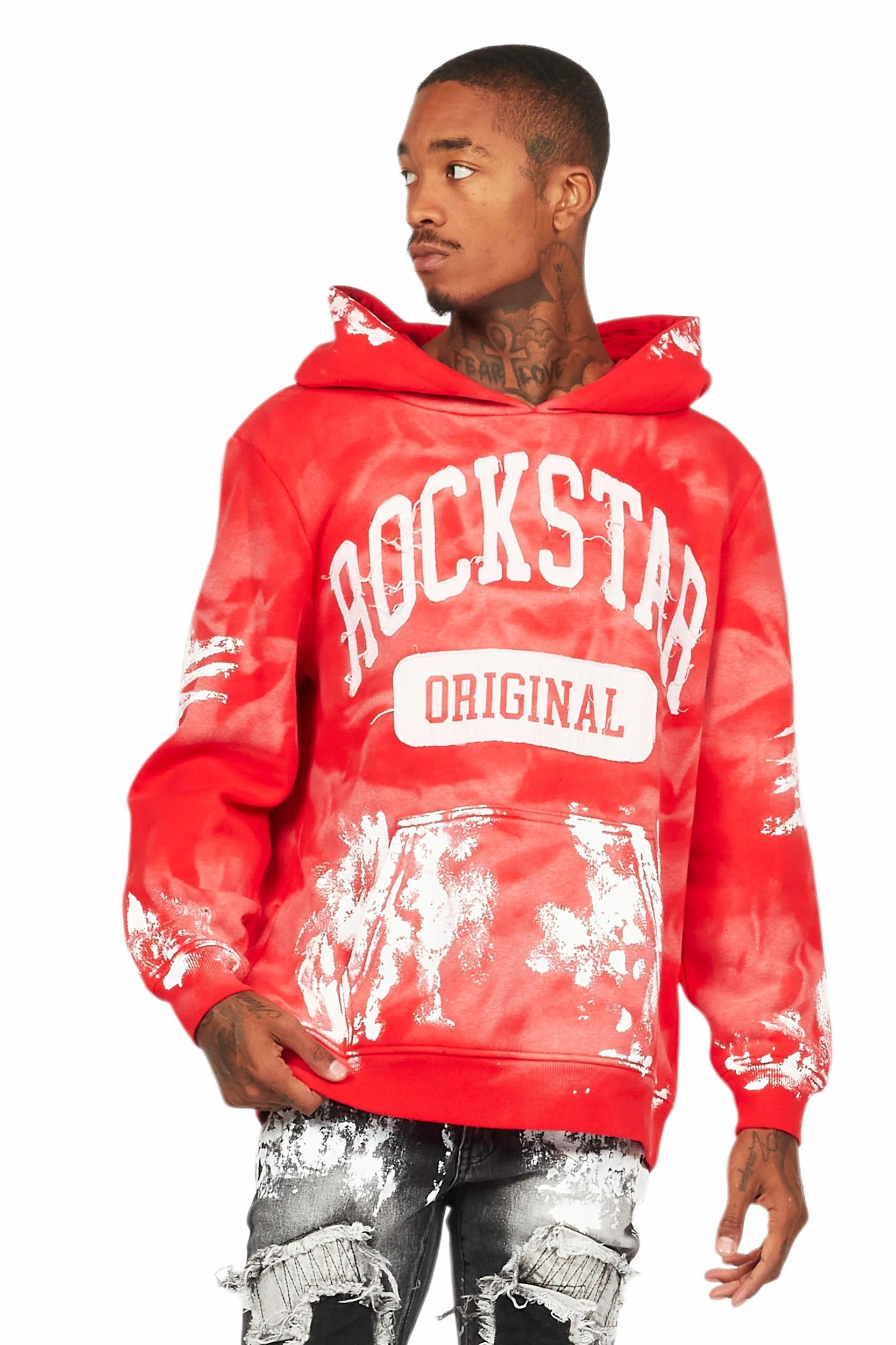 Karlo Red Graphic Painter Hoodie Male Product Image