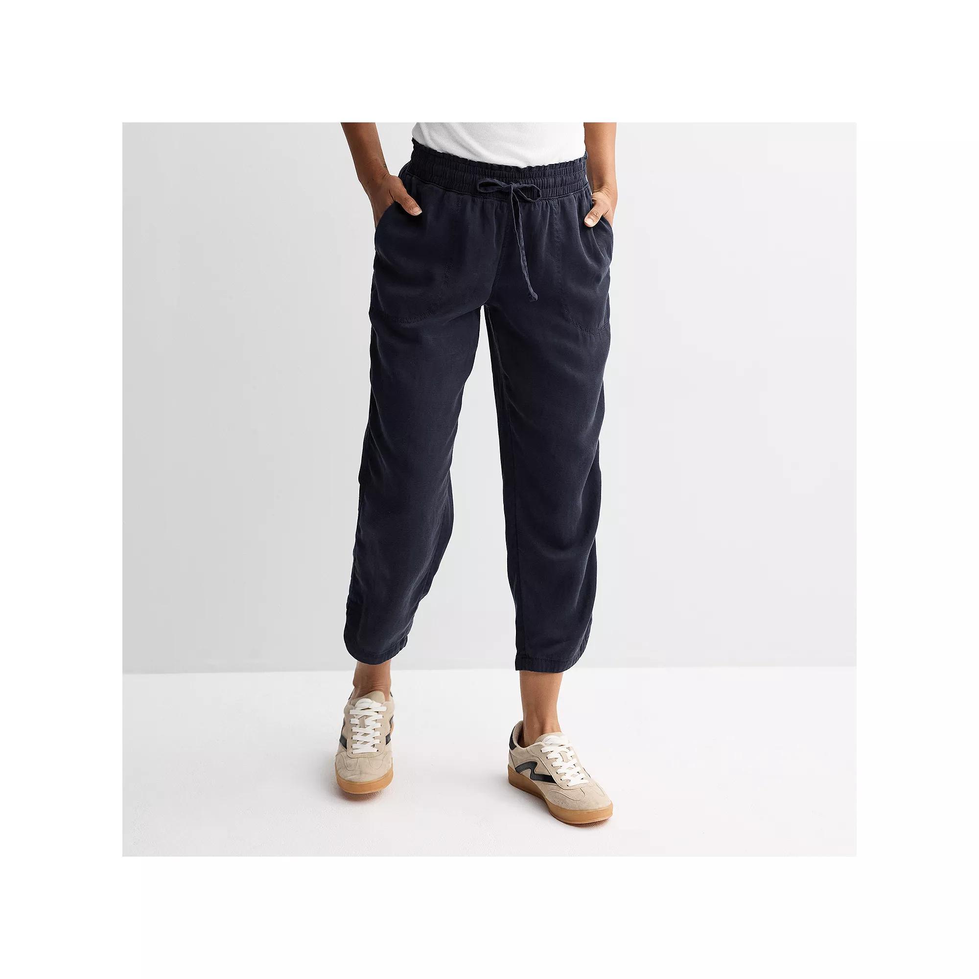 Women's Sonoma Goods For Life® Easy Utility Pants, Size: Small, Black Gem Product Image