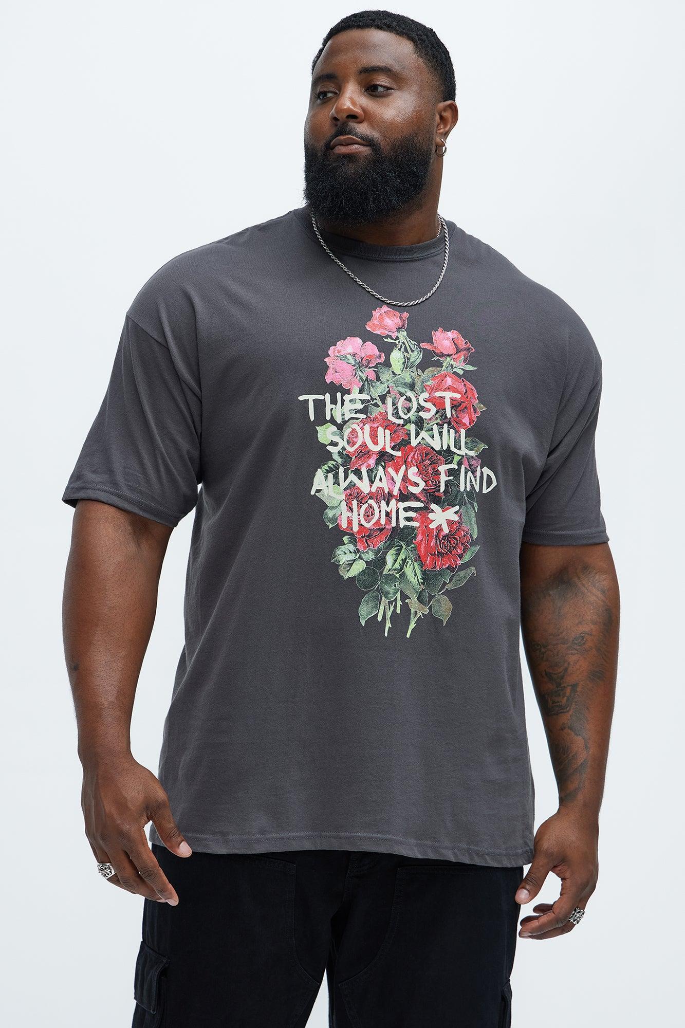 Lost Soul Will Find Home Short Sleeve Tee - Charcoal Product Image