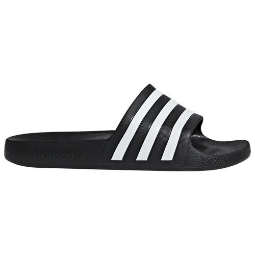 adidas Adilette Men's Aqua Slide Sandals, Size: 9, Off White White Product Image