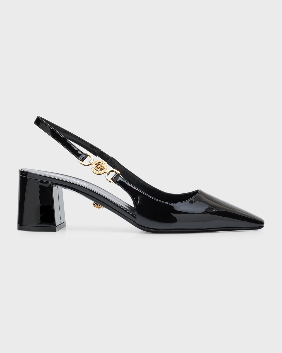 Medusa Patent Slingback Pumps Product Image