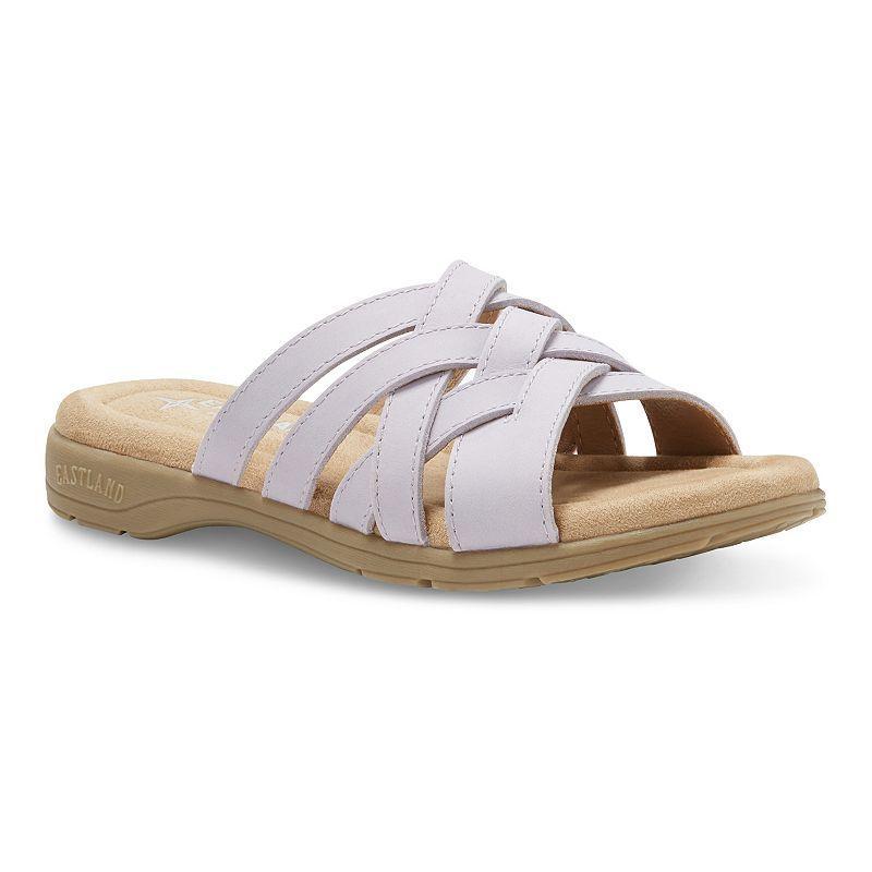 Eastland Hazel Women's Leather Slide Sandals, Size: 9, Light Blue Product Image