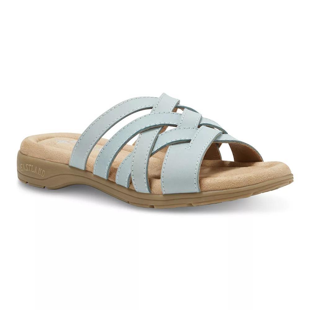 Eastland Hazel Women's Leather Slide Sandals, Size: 9, Light Blue Product Image