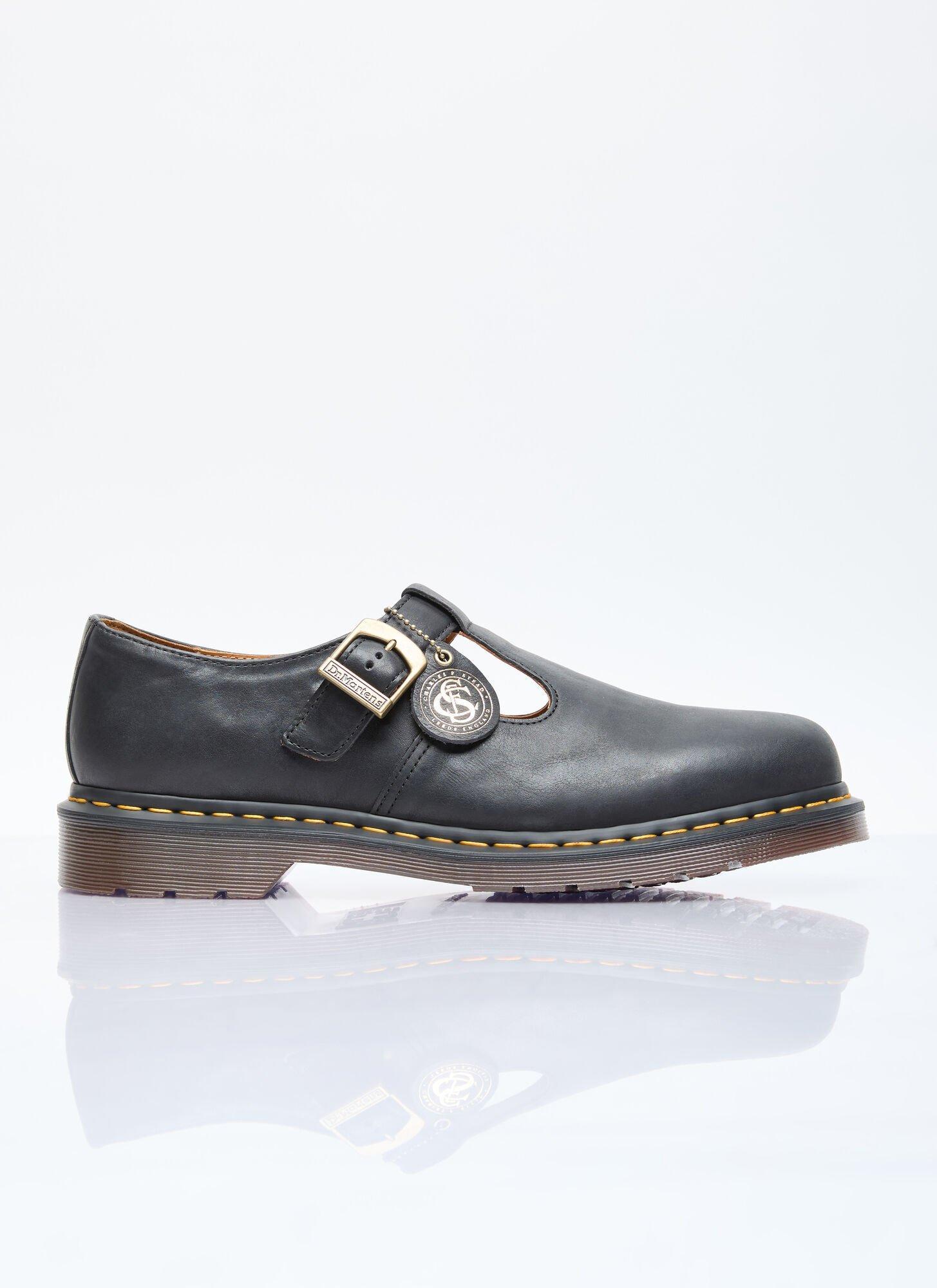 DR. MARTENS' T-bar Leather Shoes In Black Product Image