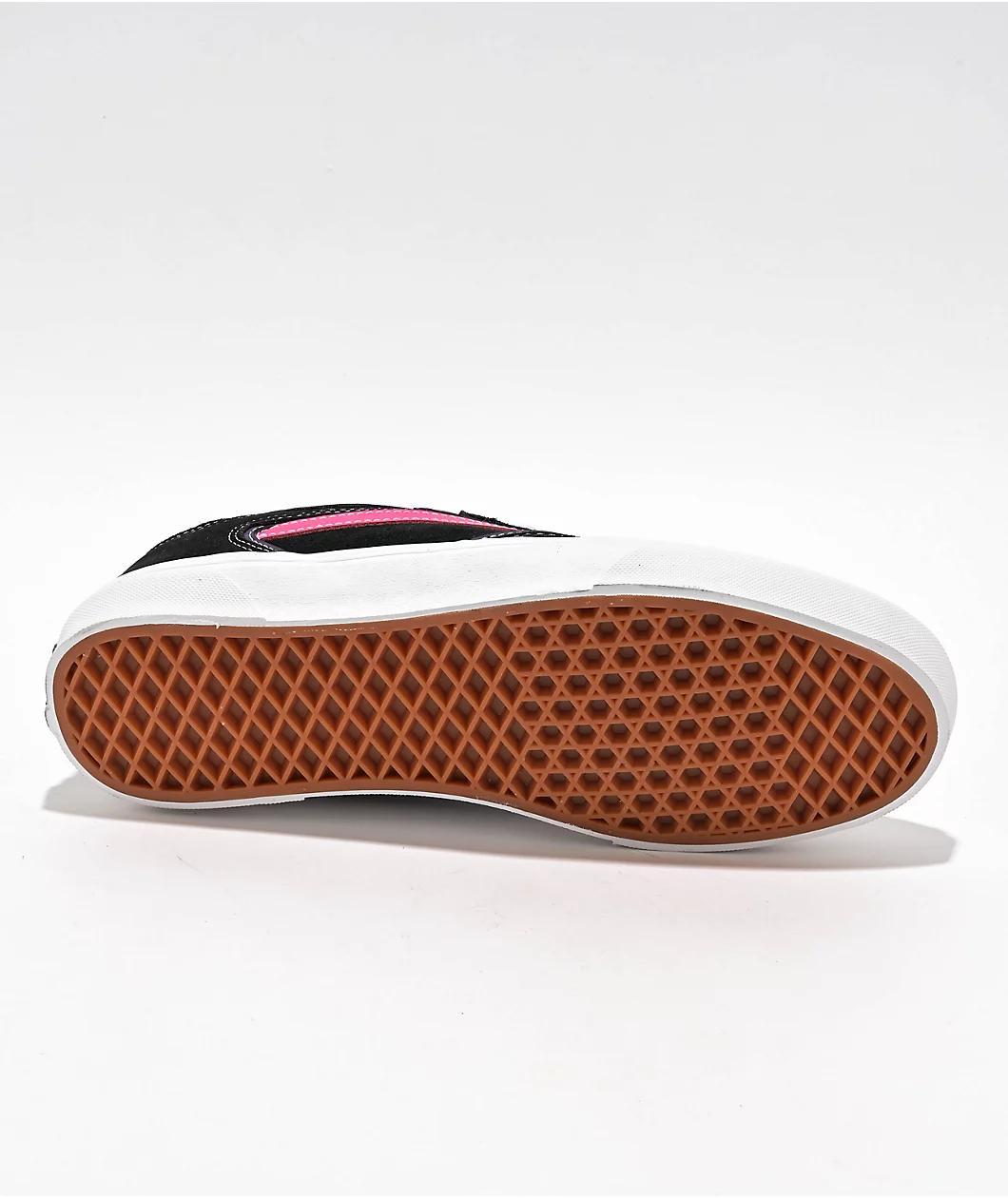Vans Skate Rowley Suede Black & Pink Skate Shoes Product Image