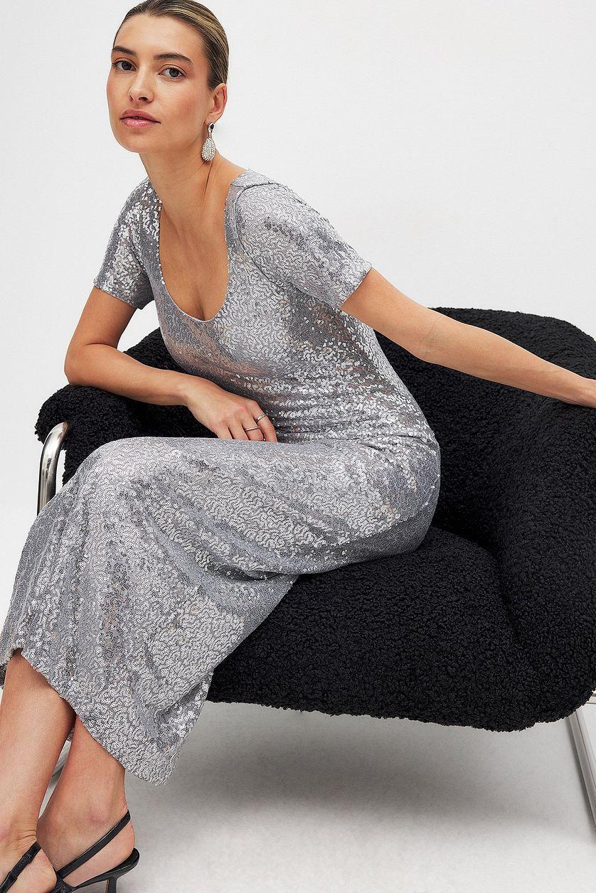 Sequin Midi Dress Product Image