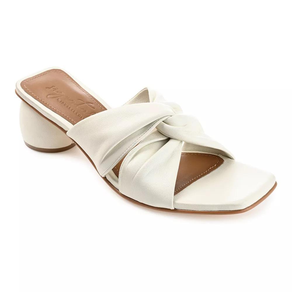 Journee Women's Genuine Leather Tru Comfort Foam Charlize Heels, Size: 7.5, Pink Product Image