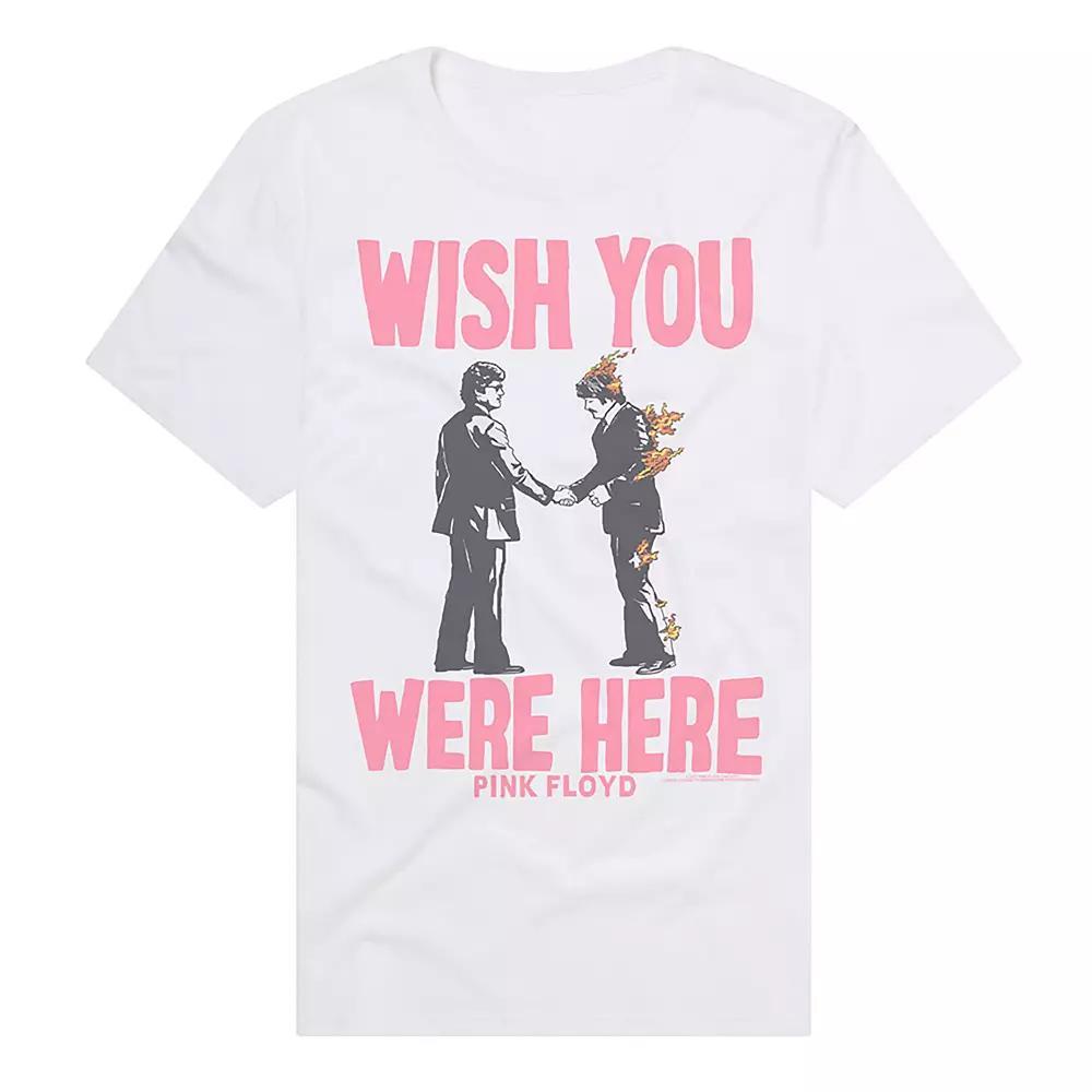 Men's Pink Floyd Wish You Were Here Graphic Tee, Size: Large, White Product Image