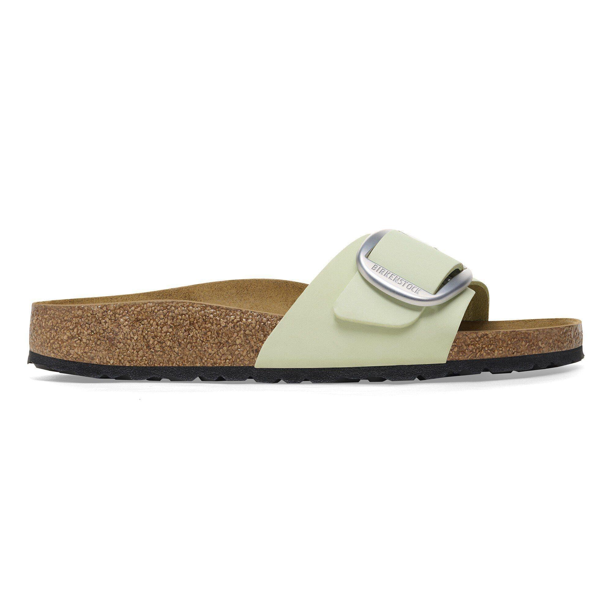 Madrid Big Buckle Nubuck Leather Ecru Product Image