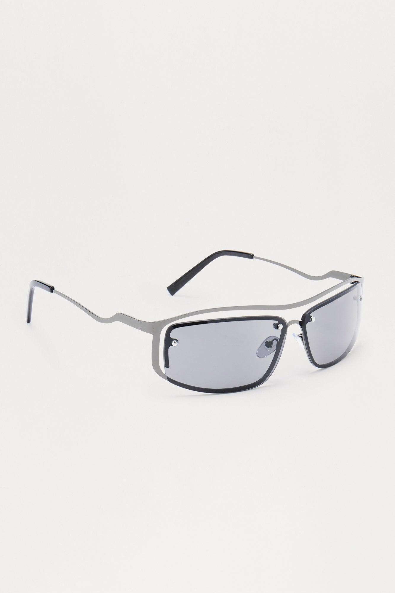 Squiggled Sunglasses - Black Male Product Image