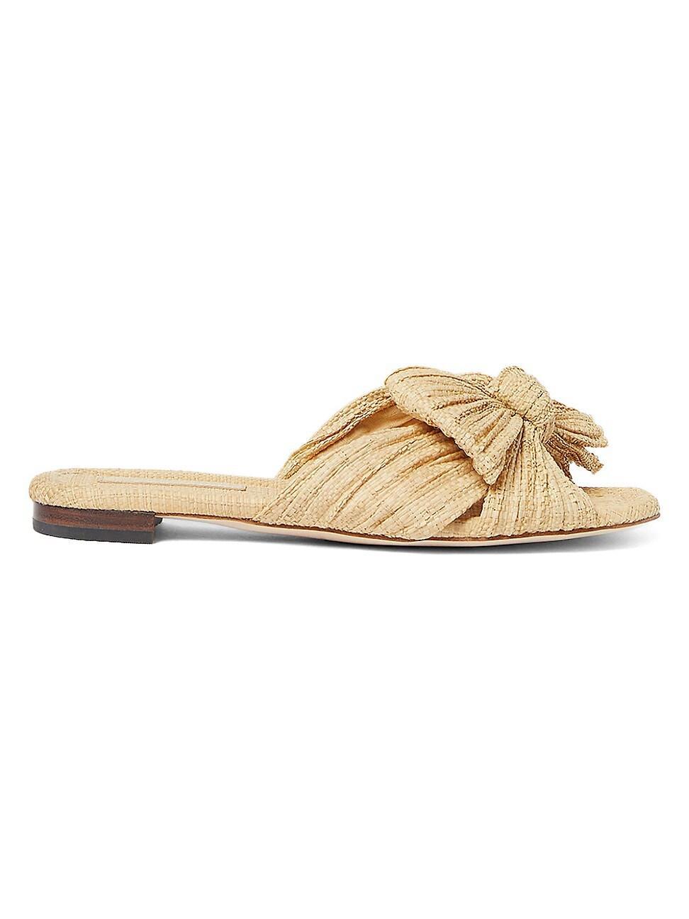 Loeffler Randall Daphne Pleated Knot Flat Sandals Product Image