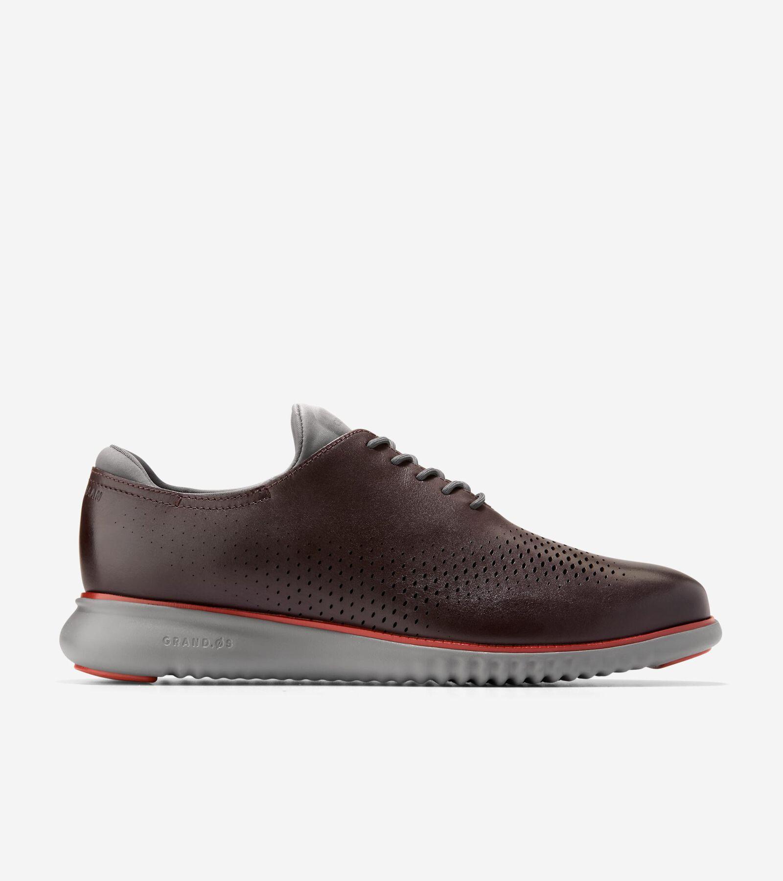 Cole Haan Mens 2.ZERGRAND Leather Laser Cut Wingtip Oxfords Product Image
