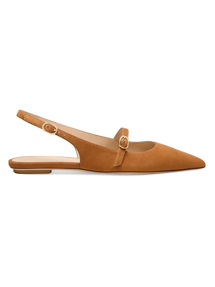 Stuart Weitzman Womens Emilia Pointed Toe Slingback Mary Jane Shoes Product Image