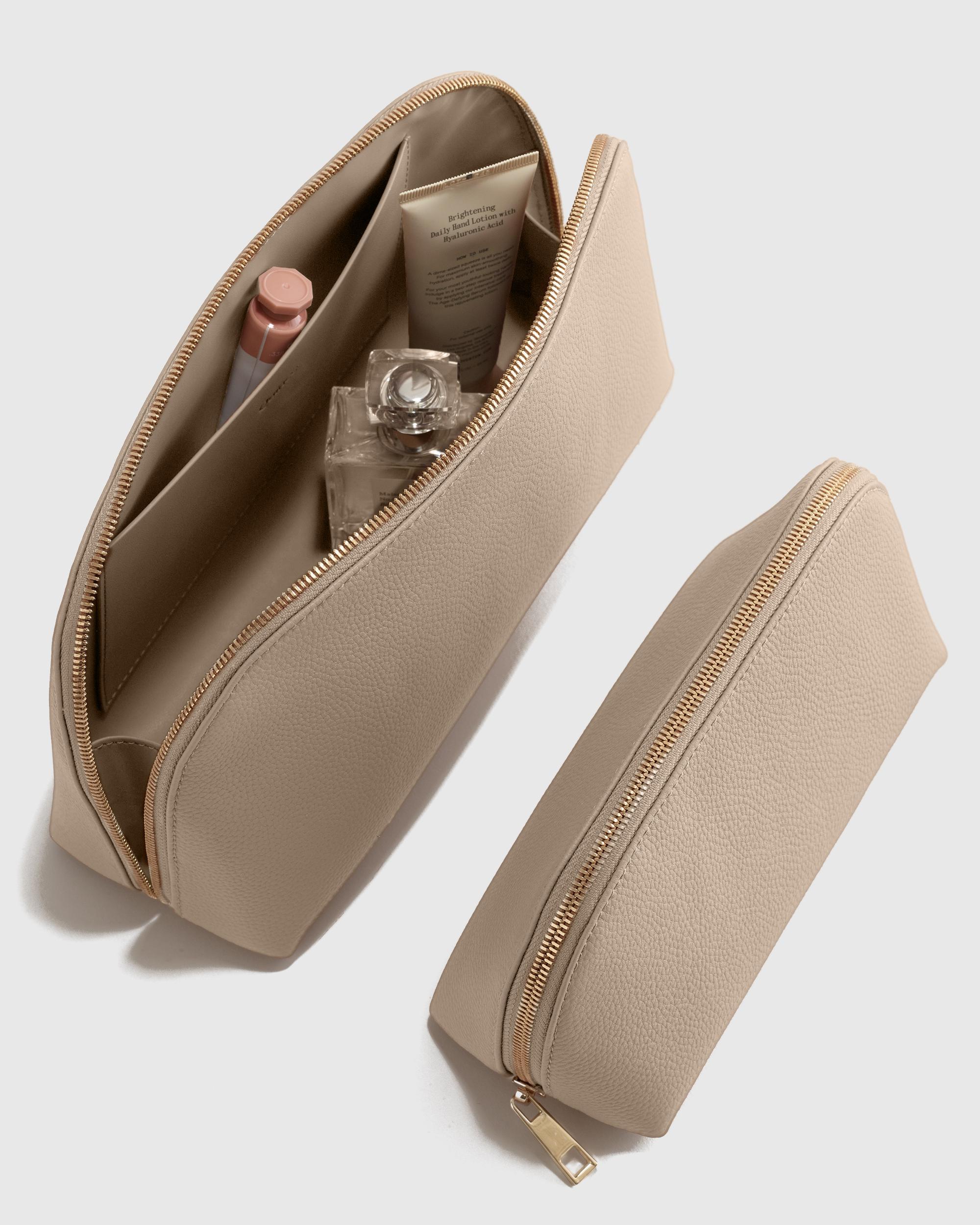 Quince | Women's Italian Leather Pouch Travel Set Product Image