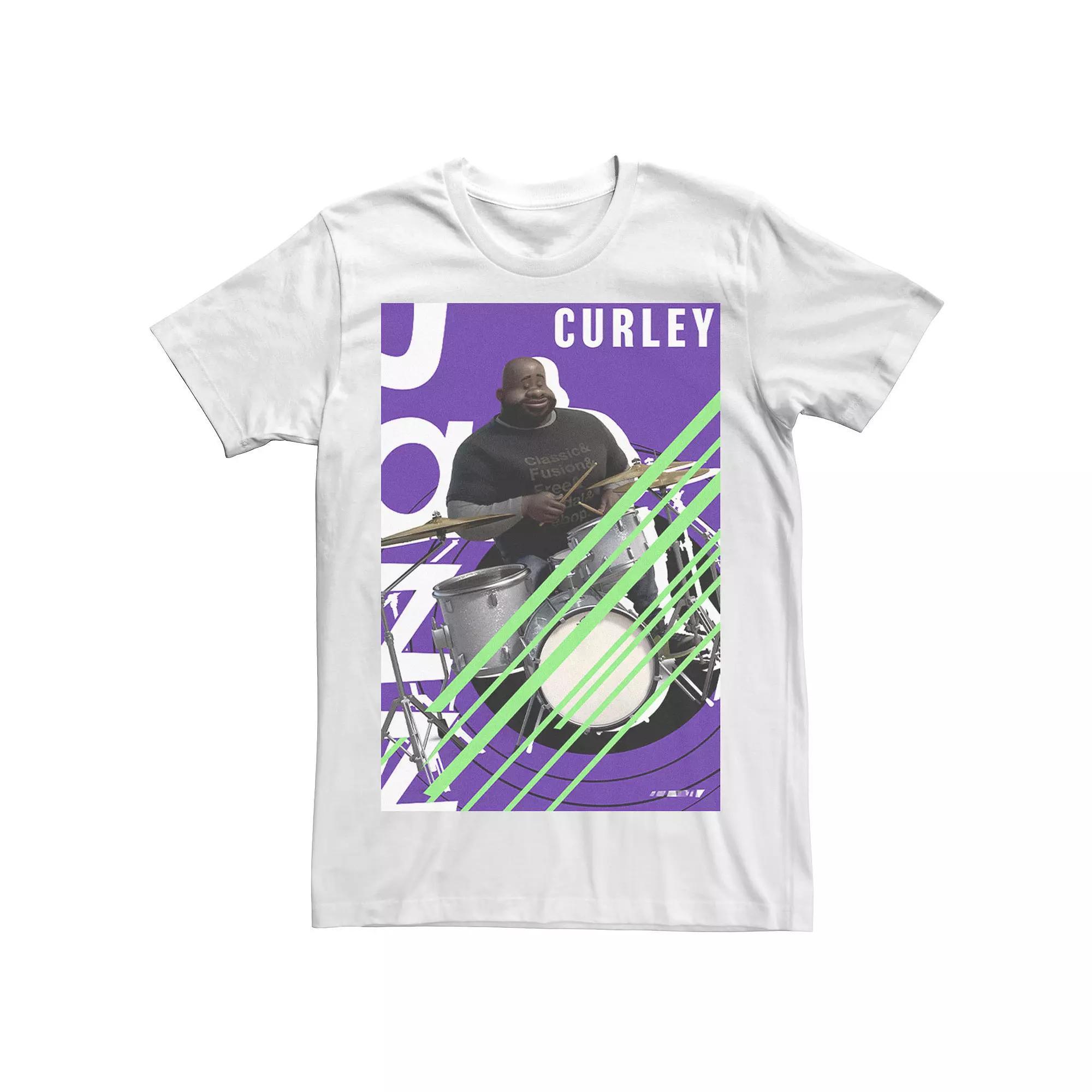 Disney / Pixar's Soul Curley Men's Jazz Poster Tee, Size: Medium, White Product Image