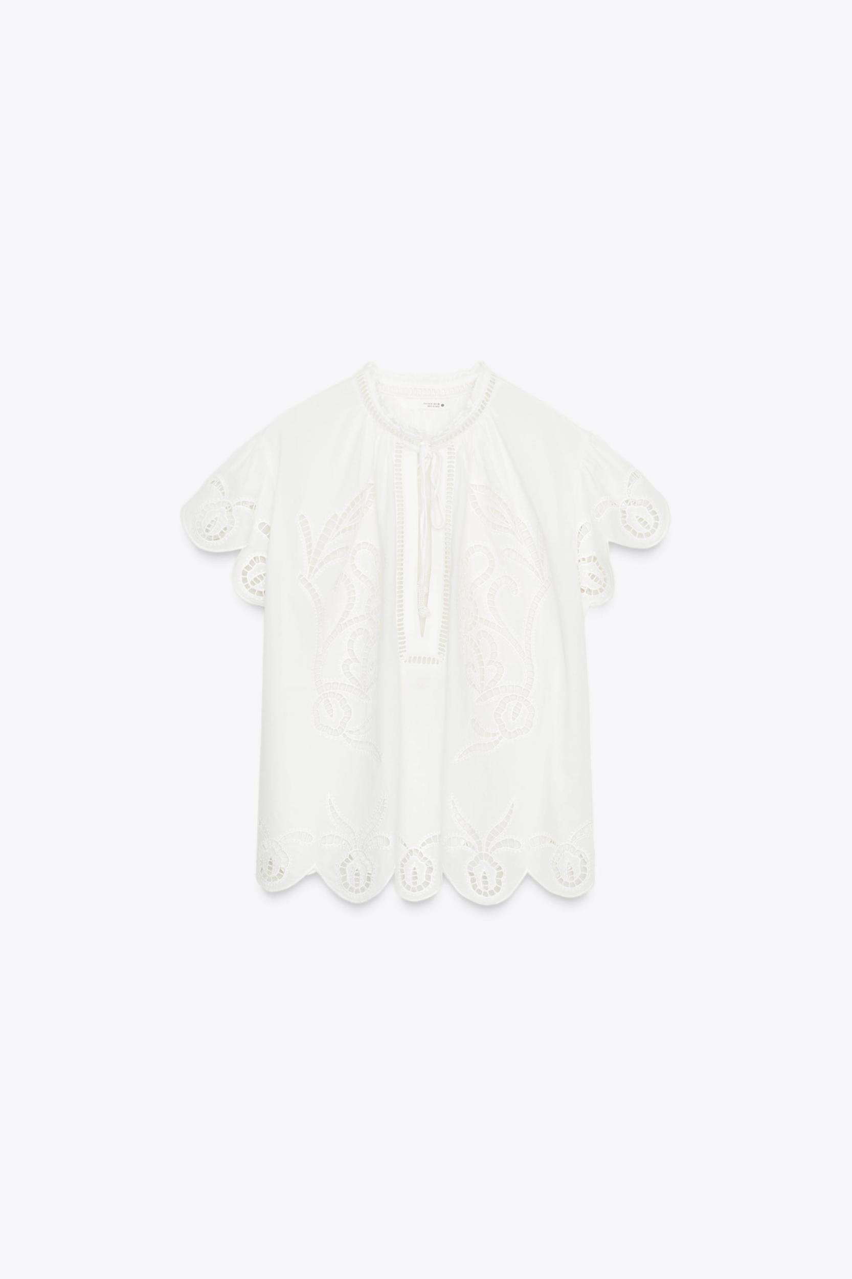 EMBROIDERED TOP ZW COLLECTION Product Image