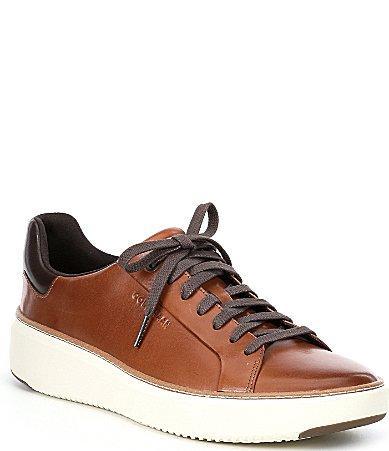 Cole Haan Mens GrandPr Topspin Leather Sneakers Product Image