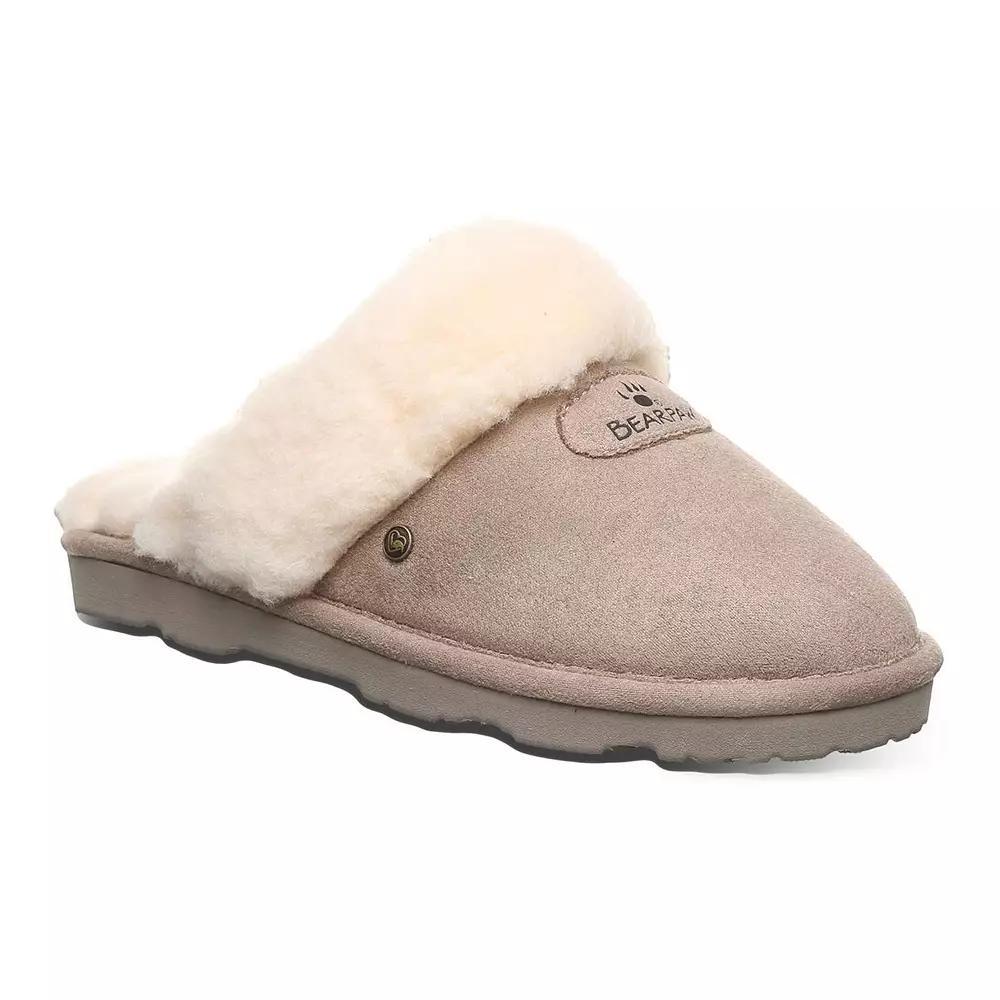 Bearpaw Effie Women's Plush Collar Slippers, Size: 11, Iced Brown Product Image