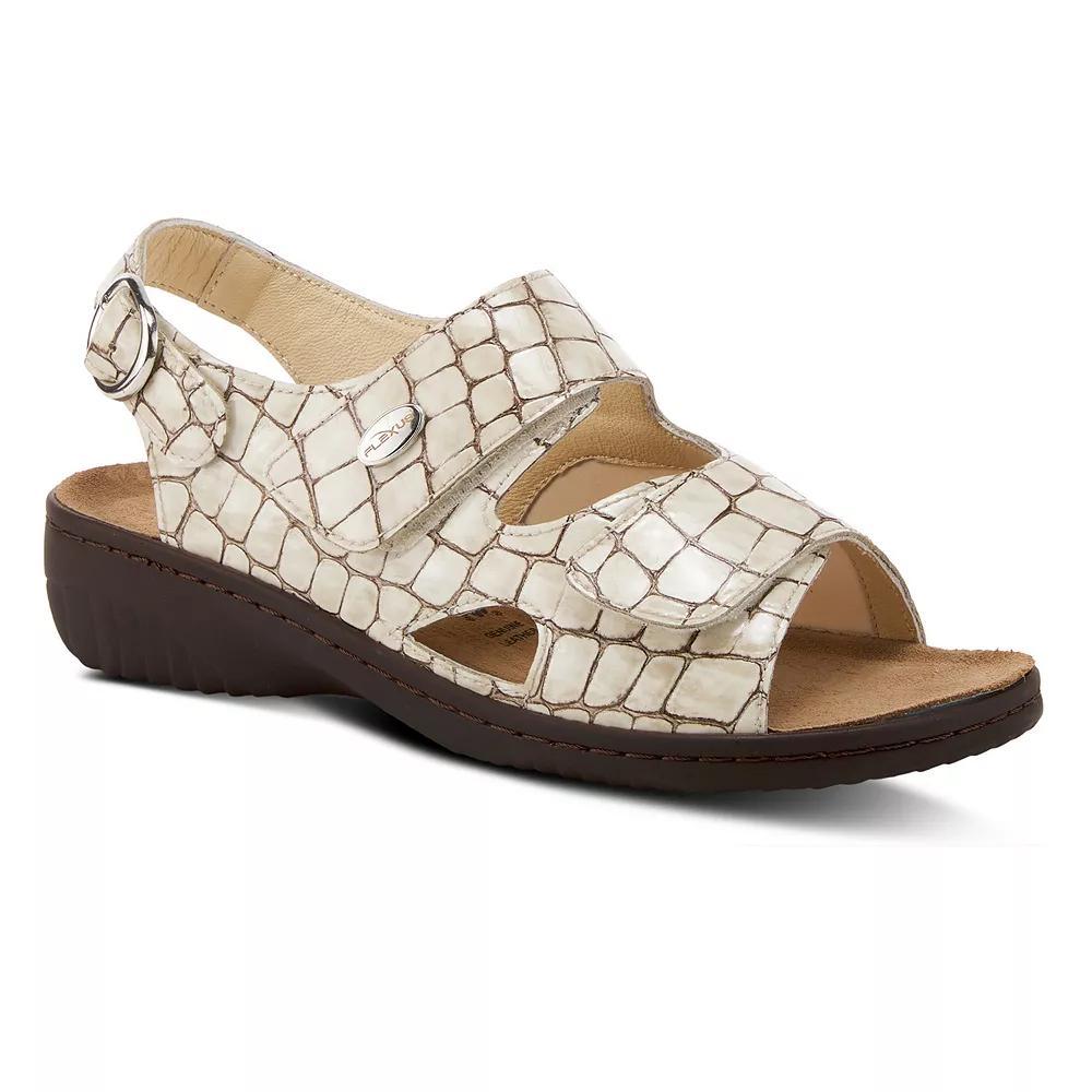 Flexus by Spring Step Aksamala Women's Slingback Sandals, Size: 38, Beige Patent Product Image