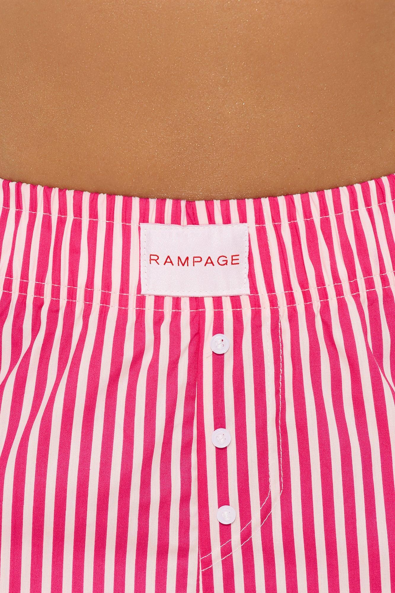 Long Naps Tank PJ Boxer Short Set - Hot Pink Product Image