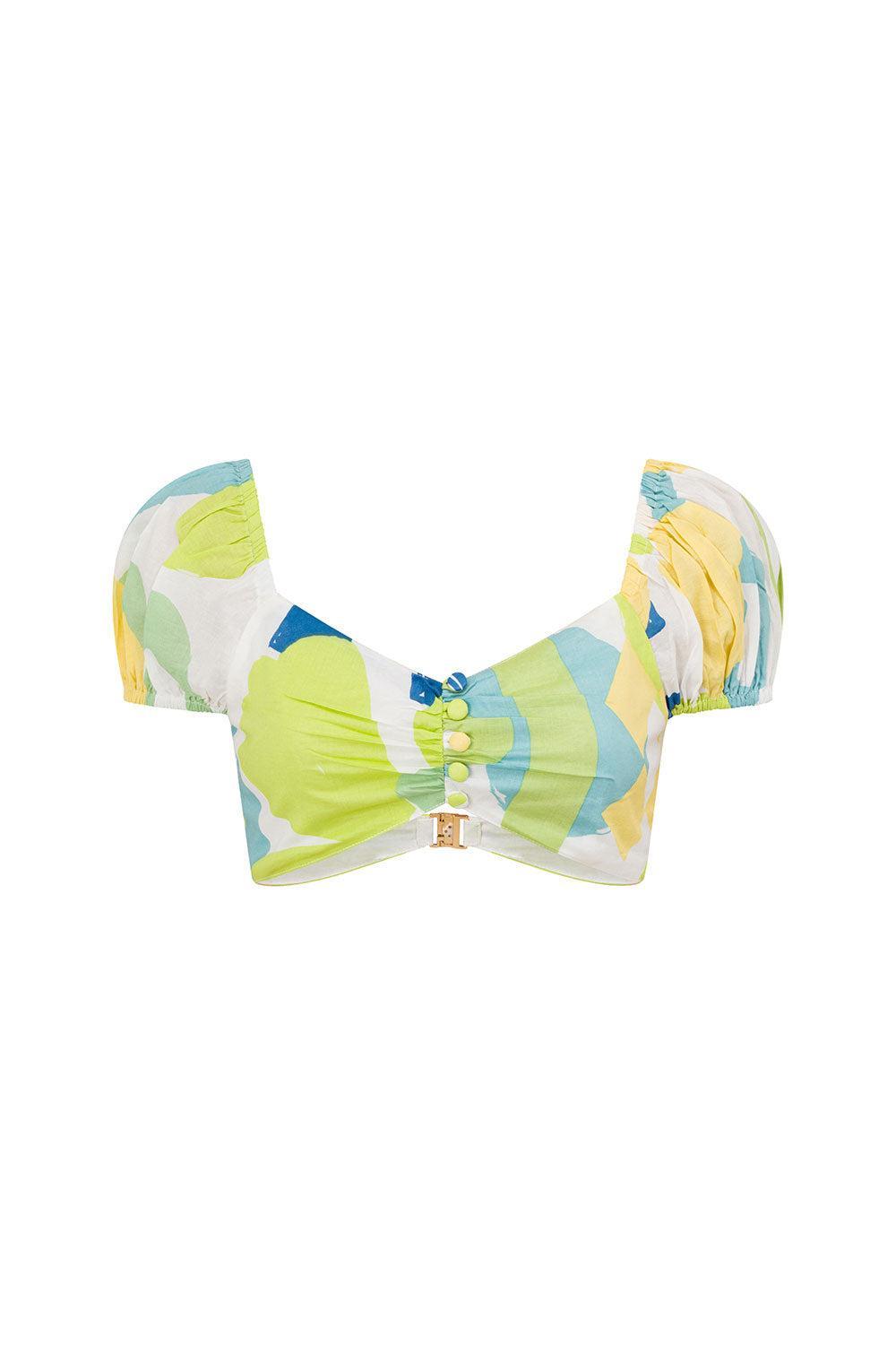 Bindi Top - Checker Floral Aliza Product Image